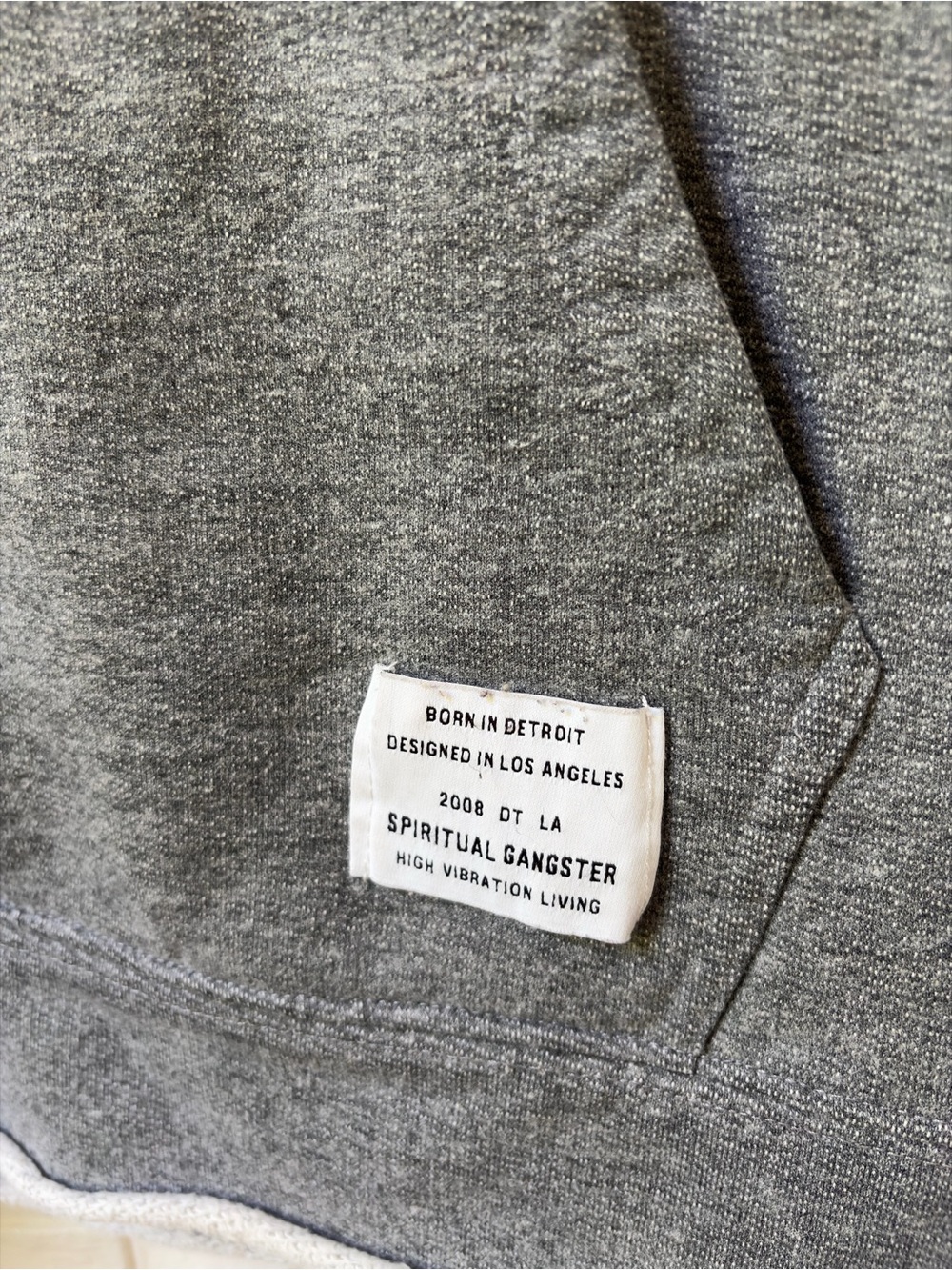 Spiritual Gangster Men's Heather Gray Crewneck Sweater